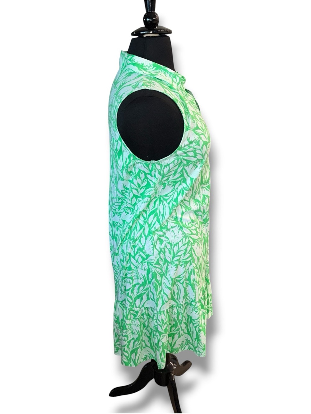 LILLY PULITZER Riegan Dress Fauna Green Tulip to Tango - Large - Picture 4 of 11